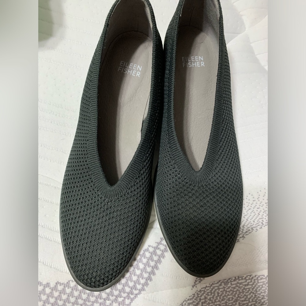 Eileen Fisher stretchy woven flats